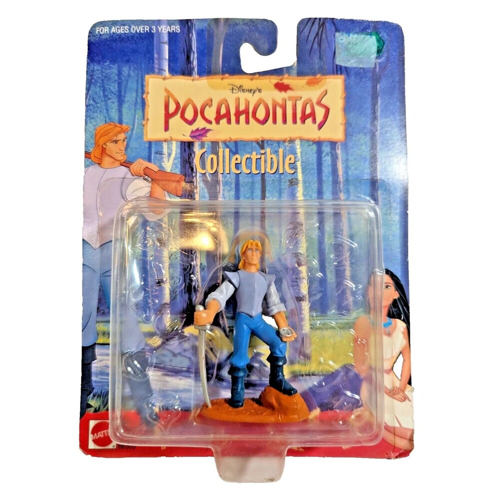 Disney Pocahontas 1995 Original John Smith Collectible Figurine Mattel Toy NIP